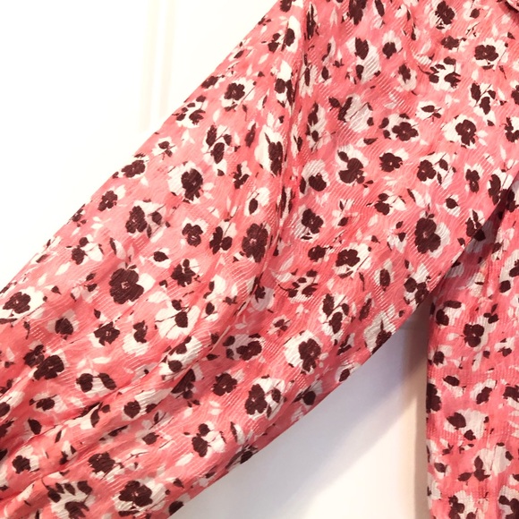 Ramy Brook Penelope Ruffle Dress Pink Floral size Medium - Picture 6 of 12